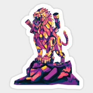 Mecha lion Sticker